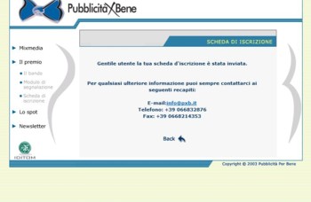 prova invio mia scheda d'iscrizione al concorso Pxb